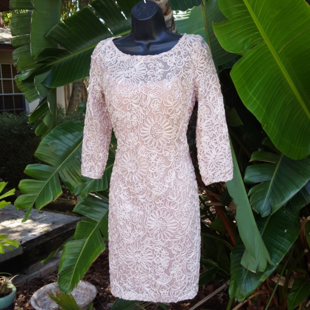 soft pink hi lace formal